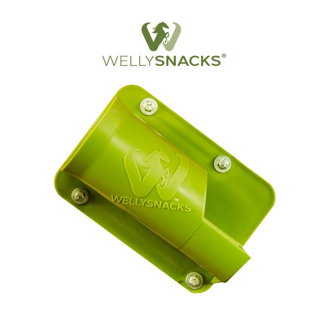 Wellyholder - Halter für Wellysticks, ideal für langen Knabberspaß - WELLYSNACKS PFERDE LIEBEN ES